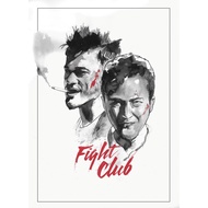 Fight Club Movie Poster Zombie Picture Wall Print