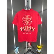 EVISU/God of Fortune/2026 Round Neck Short-Sleeved T-Shirt Couple Style Men Style Letter Printing Sl