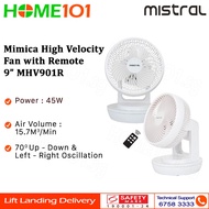 Mistral Mimica High Velocity Fan With Remote Control 9 Inch MHV901R