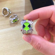 HULEQQI Animation Peripheral Omnitrix Ring Art Handmade Finger Rings Ben 10 Omnitrix Ring Personalit