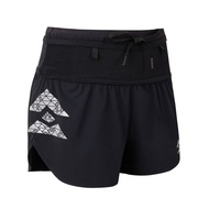 Women's T8 Pants | Women's Running Shorts T8 Sherpa Shorts - Black/White Logo, Sporty slit design, c