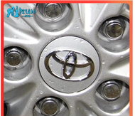 Toyota Bộ 4 Miếng Nắp Đậy Trục Bánh Xe Logo Toyota trang trí ốp chụp mâm 62mm Cho xe hơi ô tô Vios C