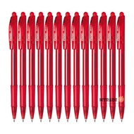 Pentel WOW Retractable Ballpoint Pen 0.7mm BK417-B (Red Ink) 12 PCS/ BOX