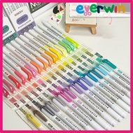 【EWW】Colourful Double-headed Highlighter Set Student Classroom Colored Marker Pen DIY Journal Decora