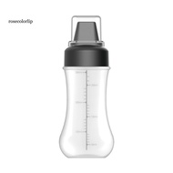 RR Syrup Squeeze Bottle 350ml Squeeze Condiment Bottle with Measuring Markings 5 Nozzles Drizzle Dis