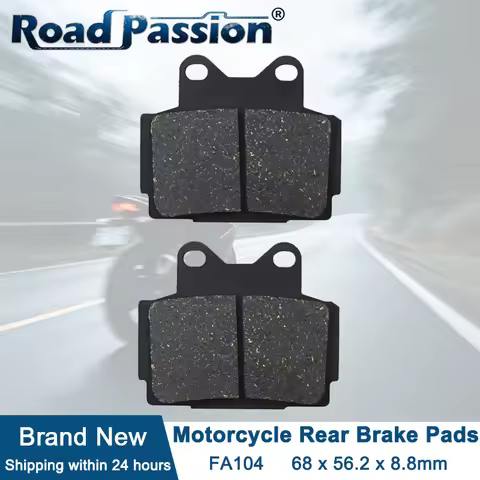 Road Passion Motorcycle Rear Brake Pads For YAMAHA FZ 400 N RR SRX 400 XJR 400 RD RZV 500 R FZ FZS X