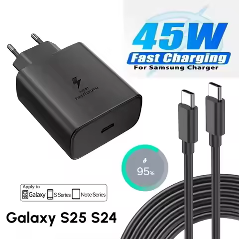 PD 45W 5A Super Fast Charger for Samsung S21 S22 S23 S24 Plus Note20 Ultra A34 A53 A54 A55 A71 A73 U