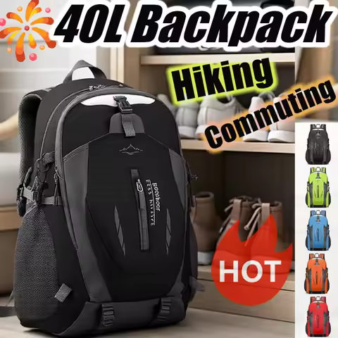 40L Large Capacity Backpack Laptop Bag Durable Outdoor Sports Hiking Camping Backpack Travel Bag Tra