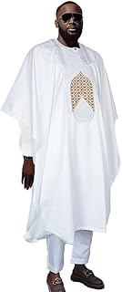 African Mens Clothing Traditional Wedding Attire Embroidery Agbada Boubou Caftan Nigerian Male Cloth