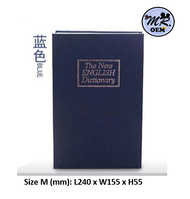 MR OEM Dictionary Diversion Secret Hidden Book Safe/ security box/ safety box/ Metal Box with Key Lo