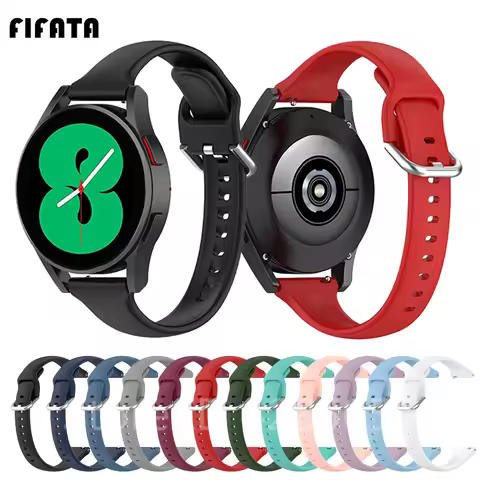 20mm Thin Silicone Band For Samsung Galaxy watch 4/watch 4 classic/watch 3 41mm Galaxy Watch Active 