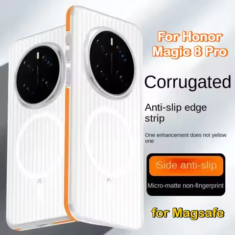 Matte Clear Luggage Stripe for Magsafe N52 Magnetic Case for Honor Magic 8 7 Pro Drop-proof Ultra-th