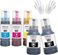 102 Ink Multipack Compatible with Epson EcoTank ET-2750 ET-2756 ET-2850 ET-2851 ET-2856 ET-3700 ET-3