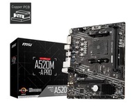 MSI A520M-A PRO 主機板 (Socket AM4 / A520 / 2*DDR4 MAX.64GB)(MB-RA52MAP)
