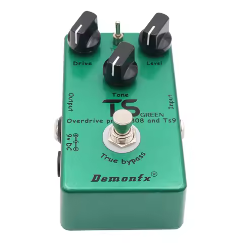 Demonfx TS GREEN High Quality Combine TS9 And TS808 Overdrive Booster Guitar Effect Pedal Hole Devic