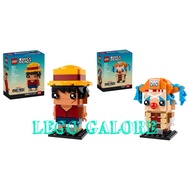 [Lego Galore] LEGO Brickheadz 40799 & 40800 Monkey D. Luffy Figure & Buggy the Clown Figure