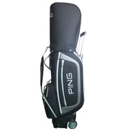 Ping Golf Bag Pu Waterproof Multi-Function Ball Bag With Wheels Large Capacity Golf Bag