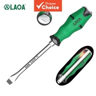 LAOA Phillips Slotted Screwdriver With Magnetism 58HRC Alloy Steel Tap Function Repair Tool 1Pc
