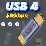 USB C Male to Male Adapter, USB Type C Coupler Extender Support 100W, 40Gbps, 8K@60Hz for Thunderbol