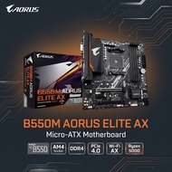 GIGABYTE B550M AORUS Elite AX Micro-ATX Motherboard AMD B550 AM4 Ryzen 5000 DDR4 PCIe 4.0 WiFi