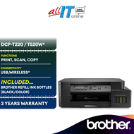 Brother DCP-T220 / Brother DCP-T520W A4 3-in-1 Wireless Printer Ink Tank Printer T220 T520W Replacement by DCP-T310 DCP-T510W