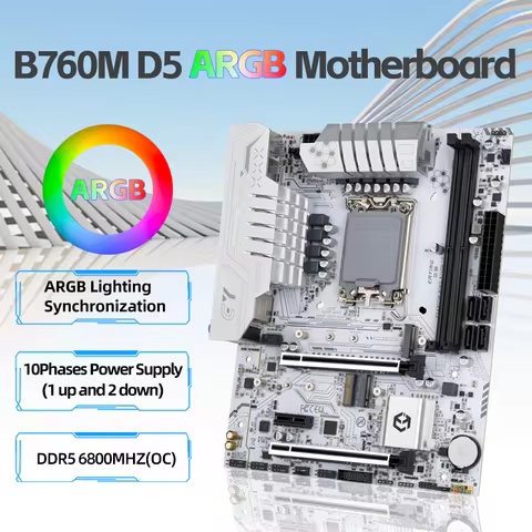 ERYING B760M DDR5 Motherboard B760 mATX ARGB LGA1700 Support INTEL CPU 14600KF/13600KF/13500/13400/1
