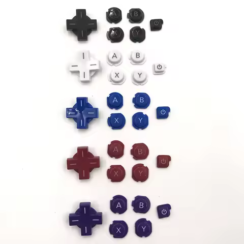 Replacement ABXY D-pad Button Set For Nintendo 3DS A B X Y D-Pad Direction Cross Buttons Kit For 3DS
