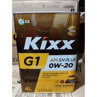 Kixx G1 0W20 API SN PLUS FULLY SYNTHETIC 4L MADE IN KOREA