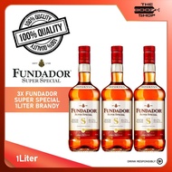 Fundador Super Special Brandy 1L x3