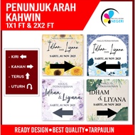 BUNTING PENUNJUK ARAH KAHWINMURAH 1X1 & 2x2