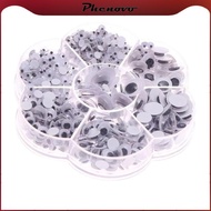 [Phenovo] 700 Pieces Assorted Size Self Adhesive Sticky Wiggly Wiggle Googly Eyes
