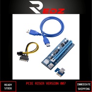 [NEW] VER007 PCI-E 1x to 16x 6-Pin USB3.0 Card Extension Cable for Crypto Mining
