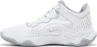 Men's Fly.by Mid 3 Basketball Shoes, White/Wolf Grey, 11 M US