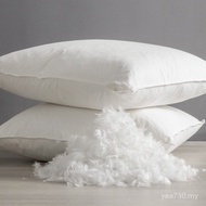 Sofa Pillow Hotel Cushion Core White Goose Feather Cross-Border Lumbar Pillow Feather Cotton Bed Pil