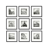 Wall Decoration Photo Frame Collage 9 Pcs – Frame 20x20 cm, Photo 12x12 cm