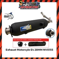 Easy Online Store Exhaust Motorcyle Yamaha NVX155 Ezkos Aerox NVX155 E4 Espada 28MM FREE SILENCER Mo