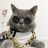 GANGSTER GOLD CHAIN - Punk Style Gangster Dog Cat GOLD CHAIN Necklace