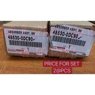 ORIGINAL TOYOTA VIOS NCP150 REAR ABSORBER L/R (2014-2019) (1SET 2@PCS) GENUINE 48530-0DC90