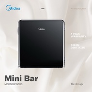 MIDEA Mini Bar MDRD88FGD30 60L Mini Fridge Refrigerator