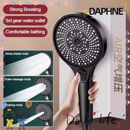 DAPHNE Shower Head, High Pressure Handheld Water-saving Sprinkler, Fashion Water-saving 3 Modes Adjustable Large Panel Shower Sprinkler