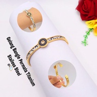 BV Titanium gem bangle bracelet