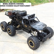 Remote Control Car Toy 6 Wheels RC Climber 4 WD 6 Wheels Alloy Material Rubber Tires 1:18