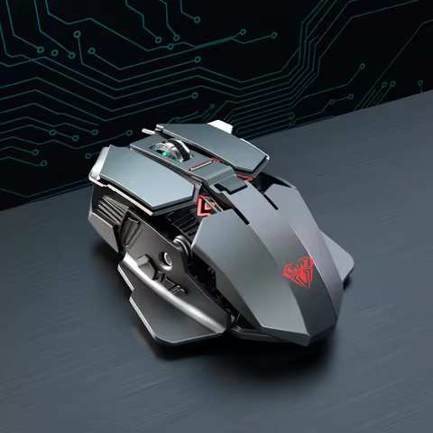 2025 New SC300 Wireless 2.4G Gaming Mouse RGB 3200dpi Rechargeable Silent Mechanical E-sports Mouse 