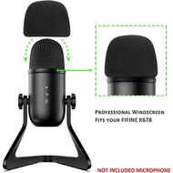 K678 Pop Filter - Mic Windscreen Foam Cover Customized for FIFINE K678 USB Microphone to Blocks Out 