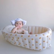 ST-🚢Spot Baby Bathtub Portable Bath Barrel Folding Baby Inflatable Bathtub Large Baby Swimming Pool