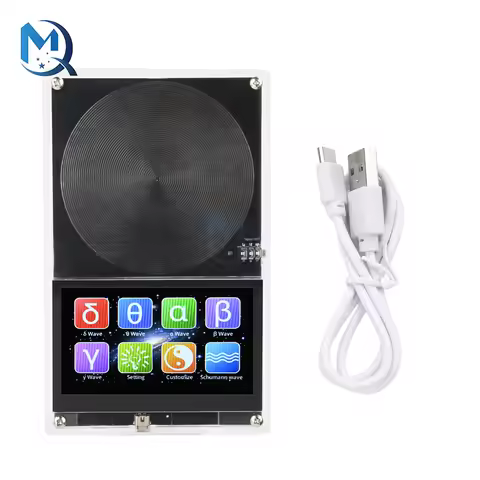 DC 5V Schumann Wave Generator 0.01-99999Hz Adjustable Frequency With Touch Screen And Casing