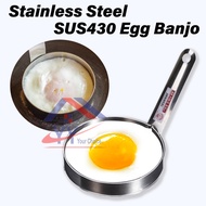 Stainless Steel SUS430 Egg Banjo /Fried Egg Ring with Long Holder/ Round Shape Fried Eggs Mould/Acua