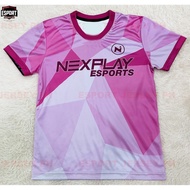NXP NEXPLAY ESPORT JERSEY PINK T-Shirt Full Sublimation 3D T-Shirt Summer Short Sleeve Tee