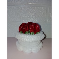 mini storage box jewellery box fuzzy wire cake kawat bulu chenille flowers pipe cleaner handmade doo