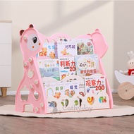 JOY Kids Book Rack 3 Tier Storey Shelf Children Study Room Furniture Cute Baby Deer Bookshelf Rak Bu